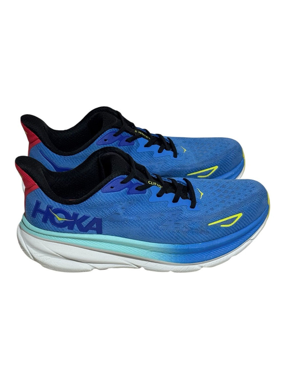 HOKA ONE ONE Clifton 9 Men's 11D Virtual Blue Cerise Running Shoes 1127895